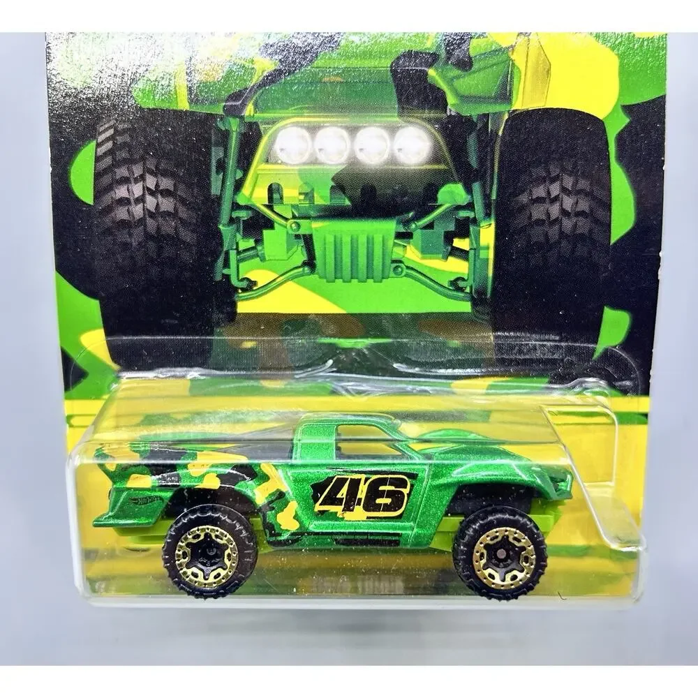 Hot Wheels BAJA TRUCK Camouflage Series 7/8 Green Yellow 1:64 Diecast Mattel NOC
